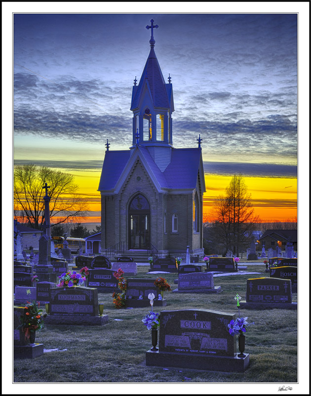 Divine Blue Elegance At Sunset