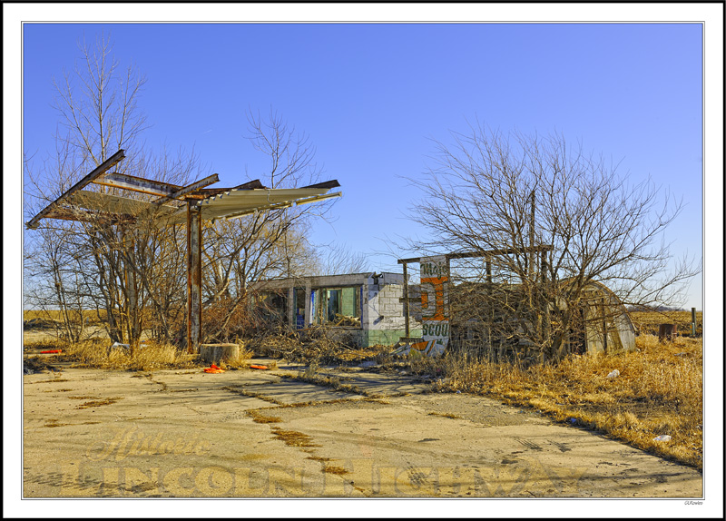 Faded Lincoln Highway Station
