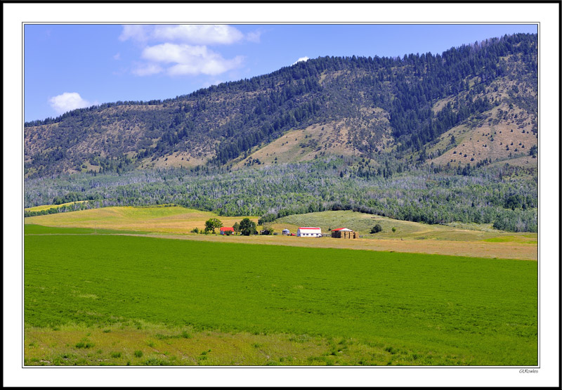 Farmstead Dwarfed By The Lost River Range - Arco, ID