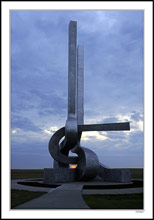 'Roadway Confluence' at Sunrise August 2006 - Sidney, Nebraska