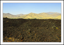 Craters Of The Moon Lava Rock Bordering the Pioneer Mtn Range, ID