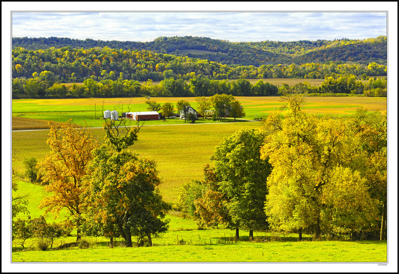 A Tidy Farmstead Surrounded By Autumn Textures