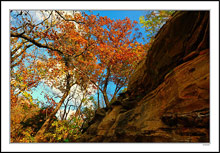 Sandstone Formations Parallel Prairie Creek