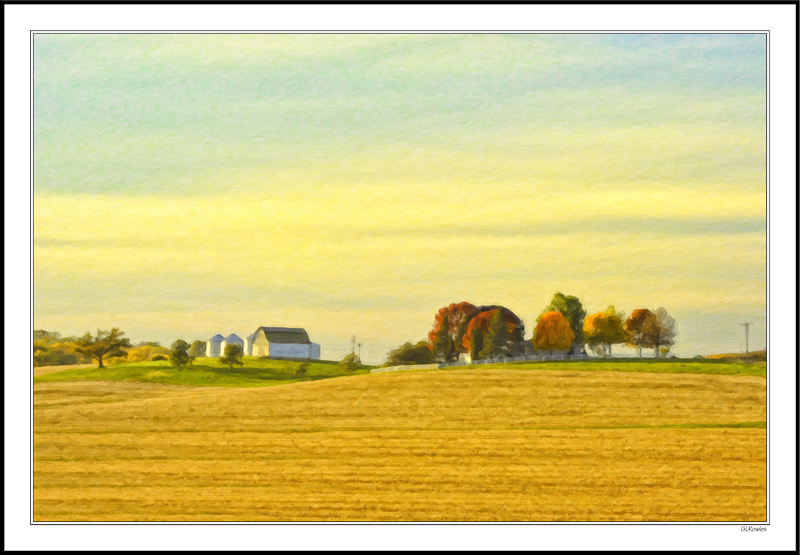 Grant Wood-esque Rural Iowa