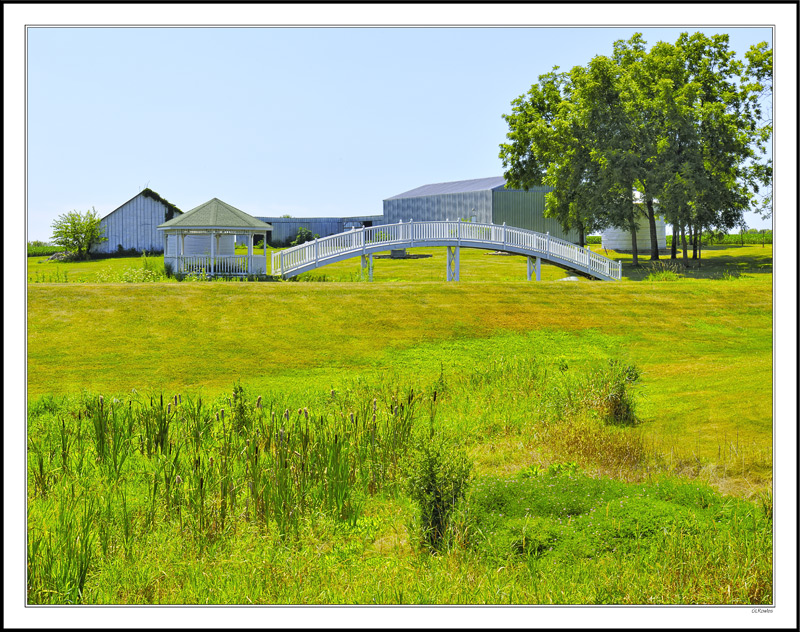 Farm Bridge To The Island Gazebo