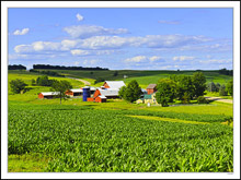 The Red Farmstead On The Bend I