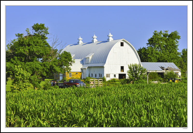 Grand Old Barn, A Stock Car and A Tractor - It's All Good