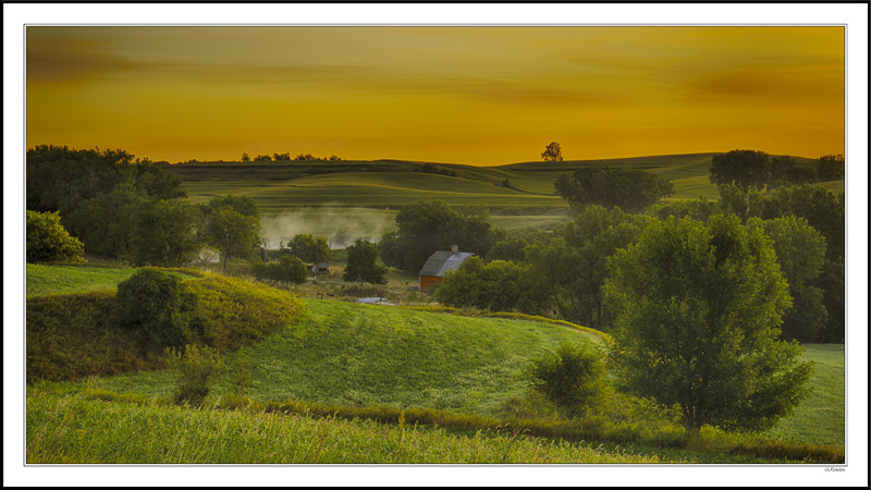 Rusty Sky Sweeps Over Rising Mists II