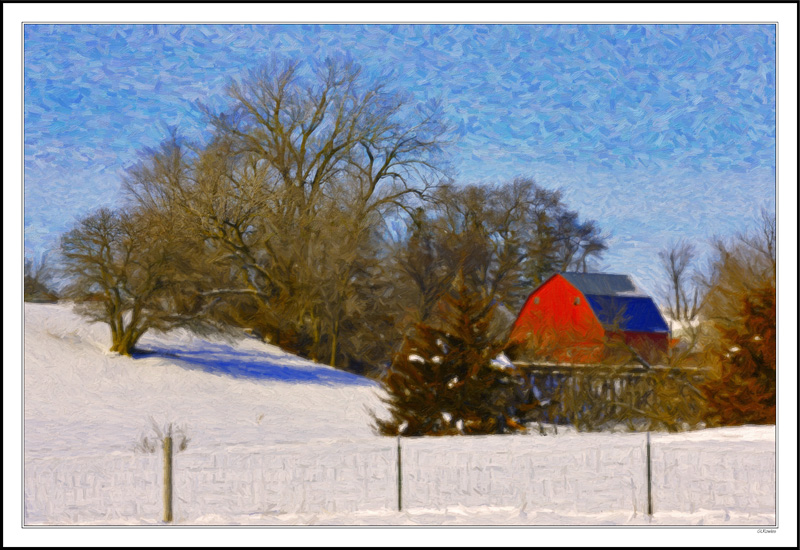 Red Barn At The Trestle