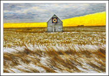 A Wind-Blown Cloud Cover Races Across The Farmscape