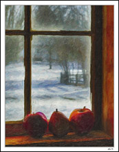 Barn Window - Winter Fruit III