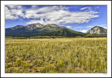 Mt. Princeton, Mt. Antero, Fabeguache Mt., at Cottonwood Pass