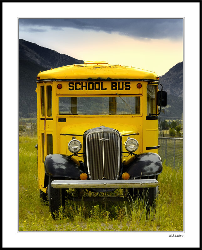 Rainy Day Schoolbus