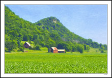 Limestone Slopes and Summer Crops