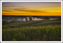 Rusty Sky Over Rising Mists I