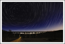 New Years Eve Star Trails And Rails