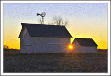 Two Barn Sunrise