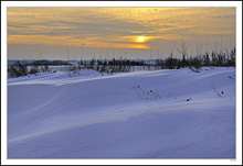 White Dunes Sunset