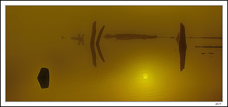 Foggy Lagoon Aglow III
