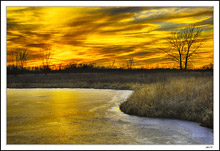 Prairie Pond Sunset