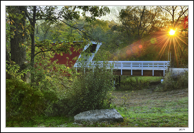 Sunburst On Cedar Bridge