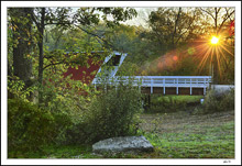 Sunburst On Cedar Bridge