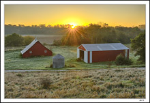 Dawn Bursts Across The Ridge