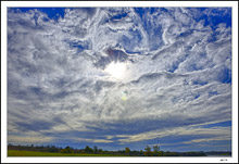 Complex Clouds Embrace The Sun