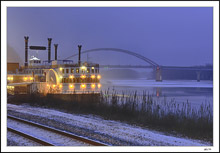 Miss Marquette Glows In The Mississippi Morning Twilight