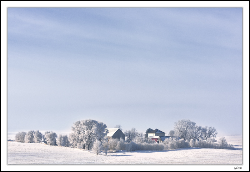 A Rime Frost Bucolic Enclave