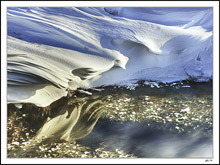 Winter's Distinctive Snow Sculpture