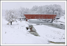 Hogback Bridge Defies The Blizzard