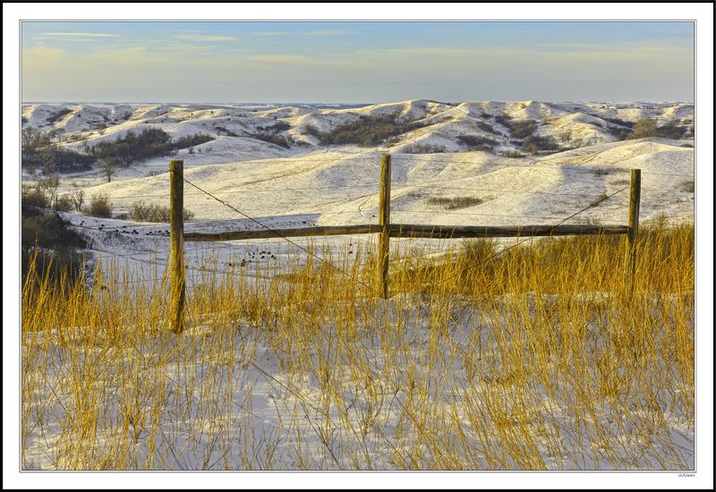 Late Sun Finds Winter Contours On Bison Range