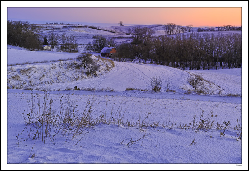 Sunglow Over Scalloped Fields