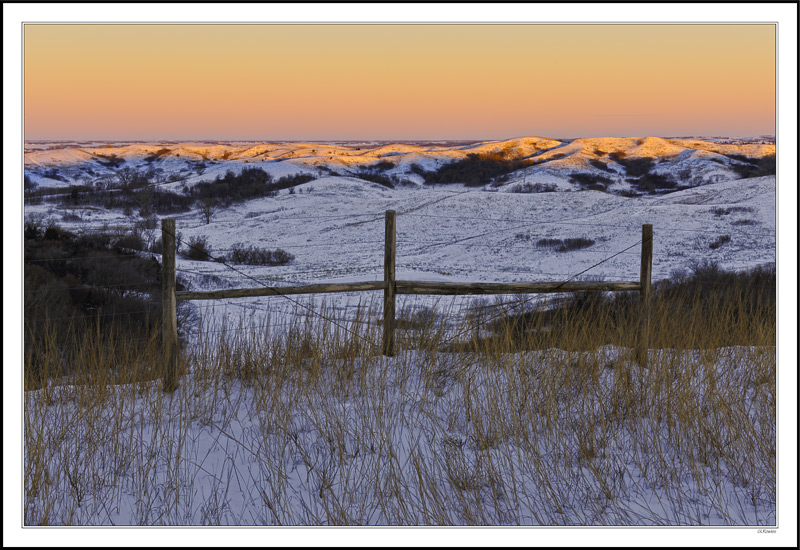 Dawn Caps Distant Hills