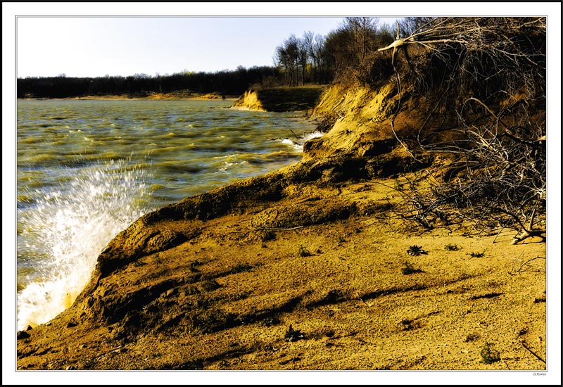 Spring Winds Stir a Chop on the Lake III