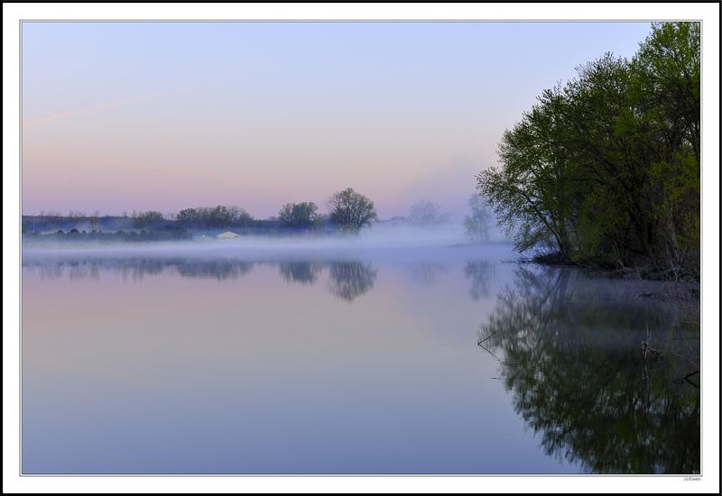 Ground Fog Creates a Soft Morning Pastel