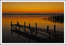 Orange Lake Blending Into the Horizon