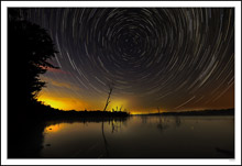 Star Trails Over Brushy Creek