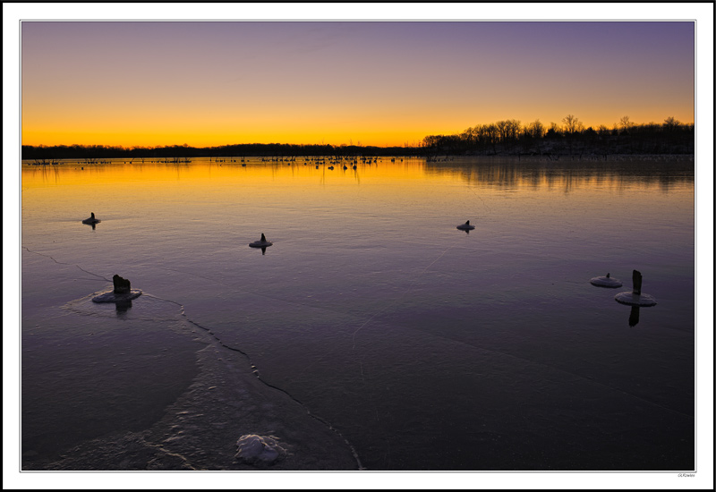 A Warm Dawn Slides Across The Ice