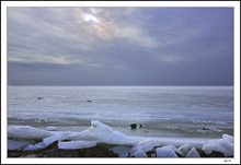 Frozen Waves Crash Ashore I